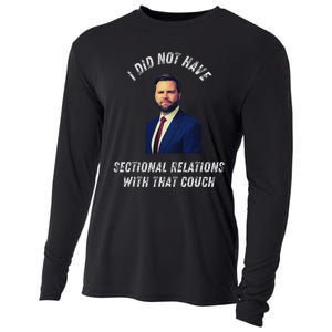 Jd Vance Couch I Did Not Have Sectional Relations Funny Meme Cooling Performance Long Sleeve Crew