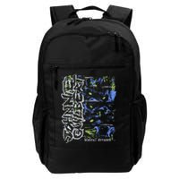 Johnnieguilbert Violent Dream Wolf Blue Green Backpack