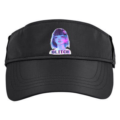 Japanese Vaporwave Edgy Sad Glitch Girl Anime Aesthetic Adult Drive Performance Visor