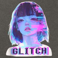 Japanese Vaporwave Edgy Sad Glitch Girl Anime Aesthetic Cotton Canvas Backpack