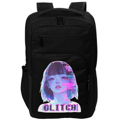 Japanese Vaporwave Edgy Sad Glitch Anime Aesthetic Impact Tech Backpack