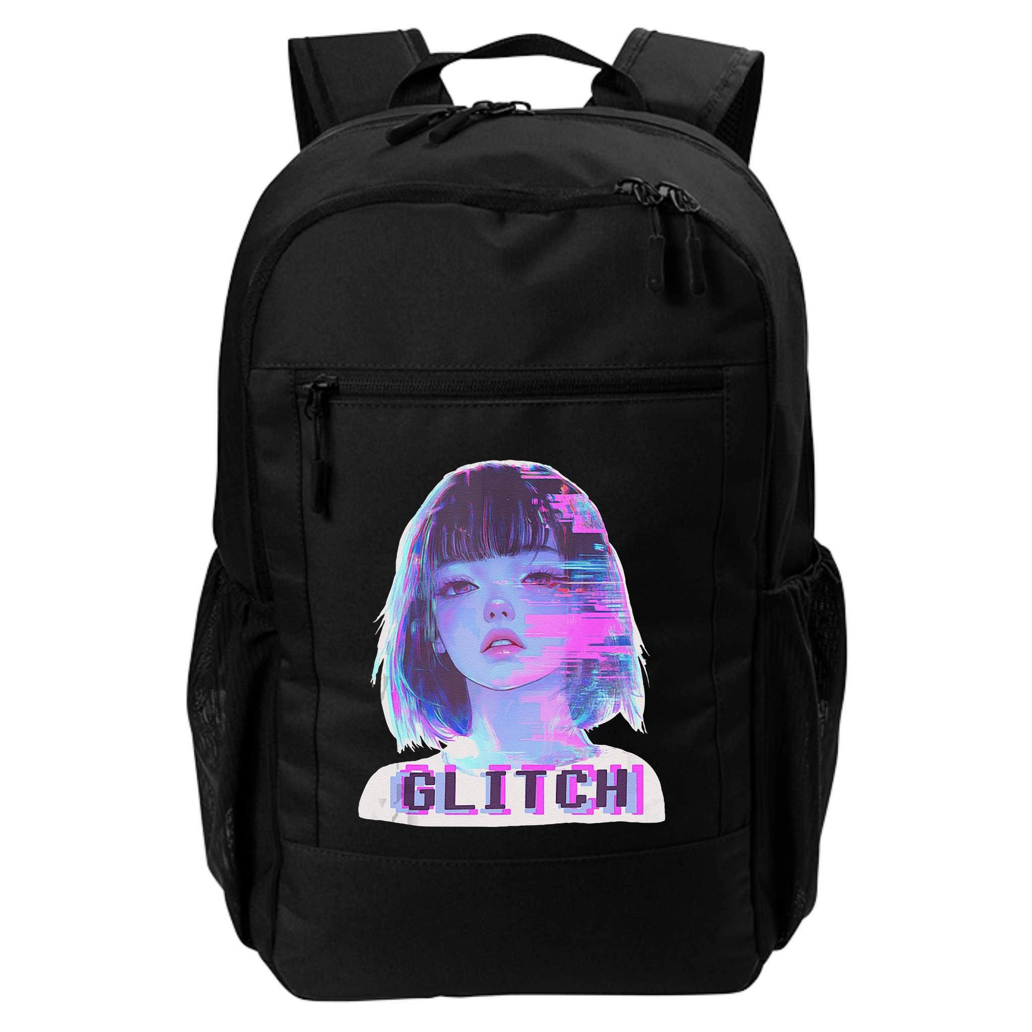 Japanese Vaporwave Edgy Sad Glitch Anime Aesthetic Backpack