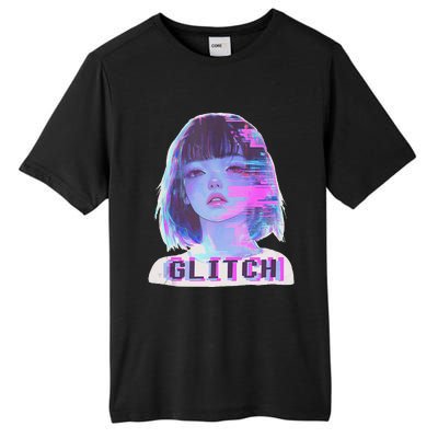 Japanese Vaporwave Edgy Sad Glitch Anime Aesthetic Tall Fusion ChromaSoft Performance T-Shirt