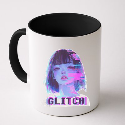 Japanese Vaporwave Edgy Sad Glitch Anime Aesthetic Mug
