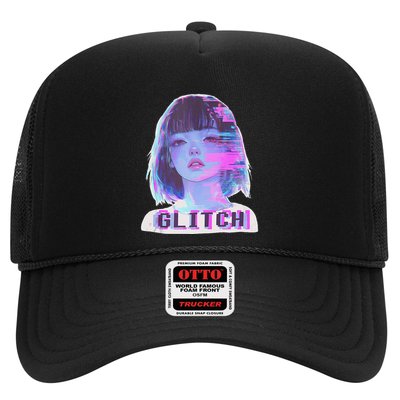 Japanese Vaporwave Edgy Sad Glitch Anime Aesthetic Trucker Hat