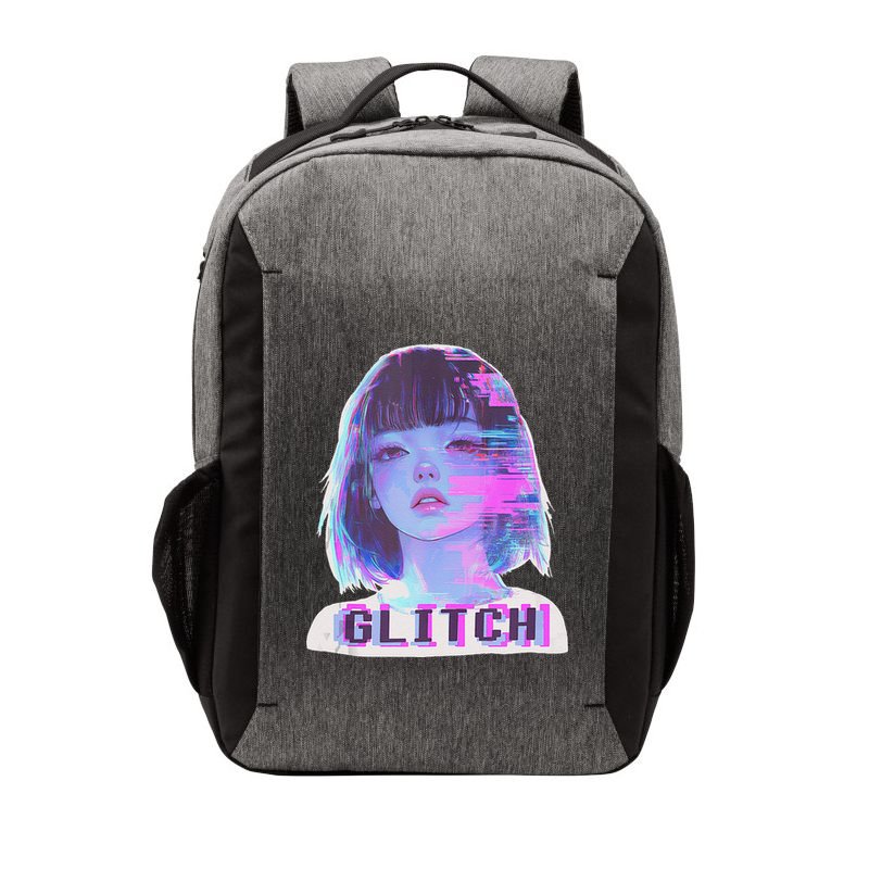 Japanese Vaporwave Edgy Sad Glitch Anime Aesthetic Vector Backpack