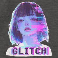 Japanese Vaporwave Edgy Sad Glitch Anime Aesthetic Vector Backpack
