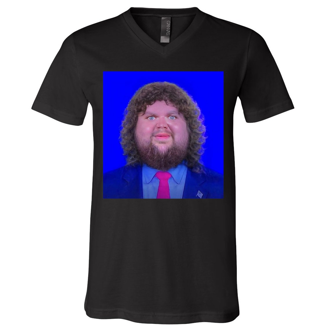 JD Vance Face Meme V-Neck T-Shirt