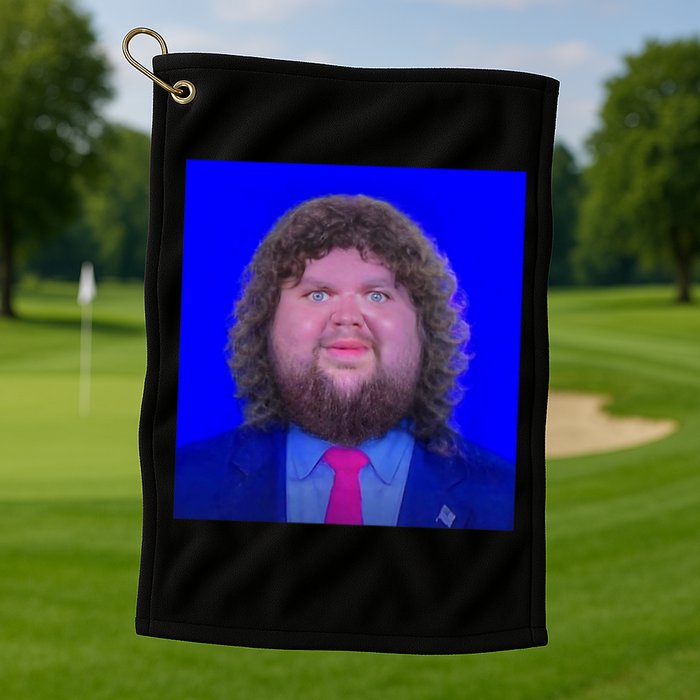 JD Vance Face Meme Golf Towel