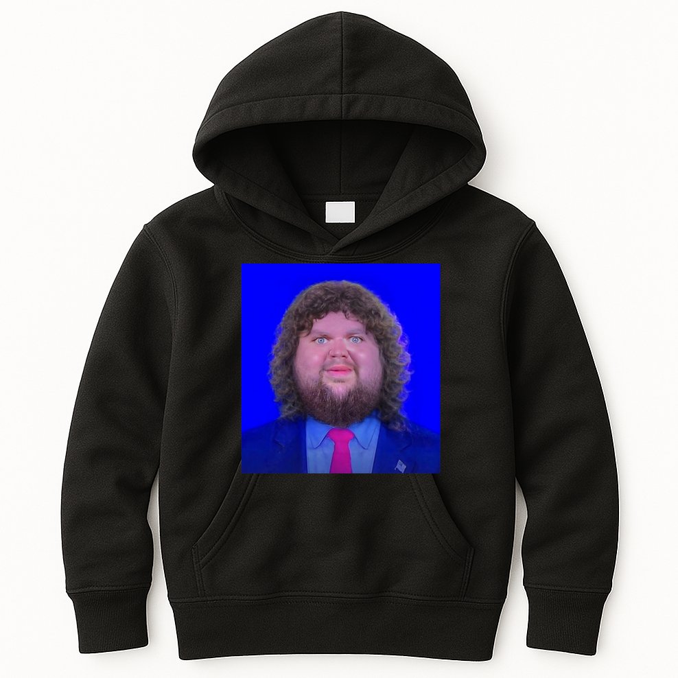 JD Vance Face Meme Kids Hoodie