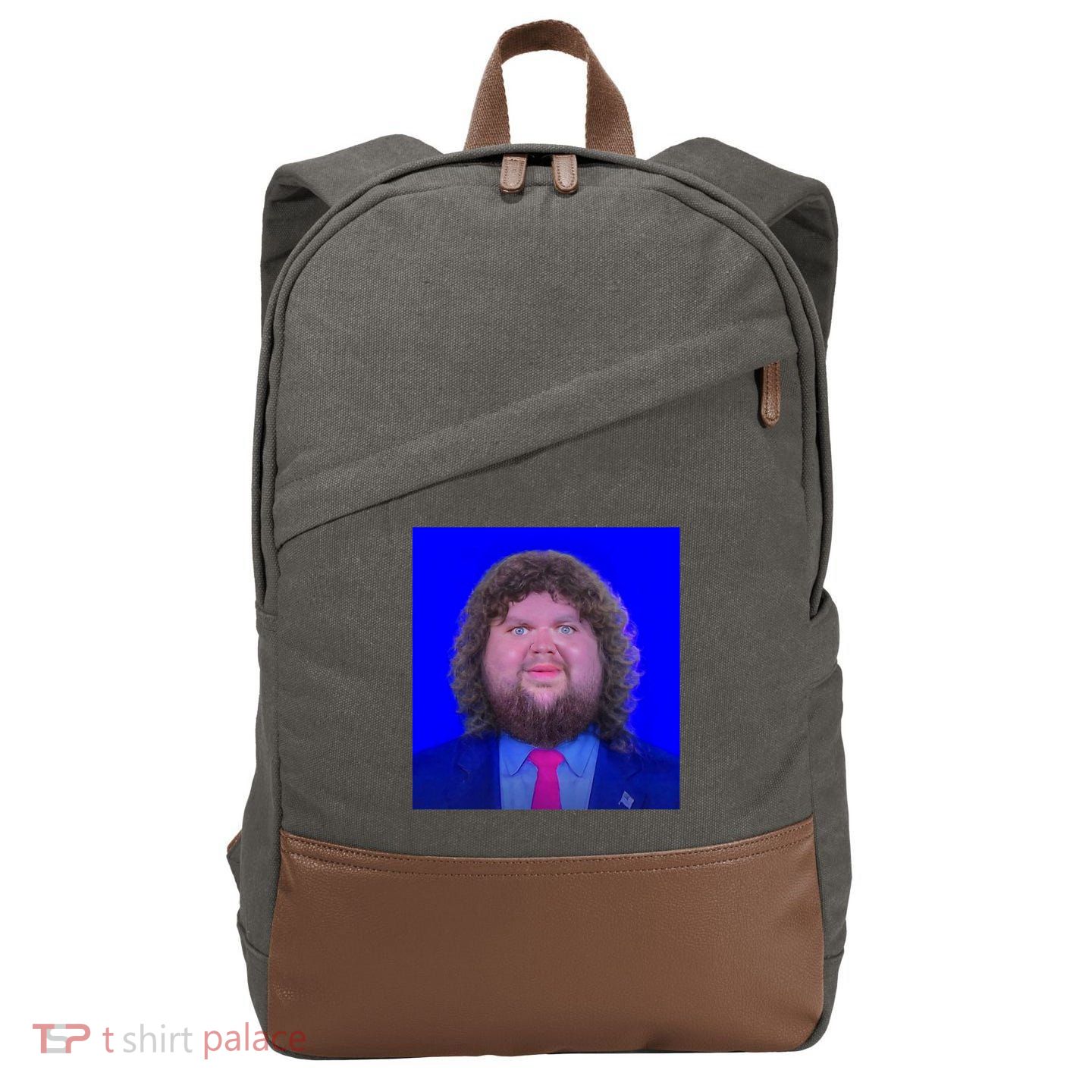 JD Vance Face Meme Cotton Canvas Backpack