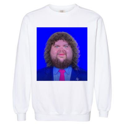 JD Vance Face Meme Garment-Dyed Sweatshirt