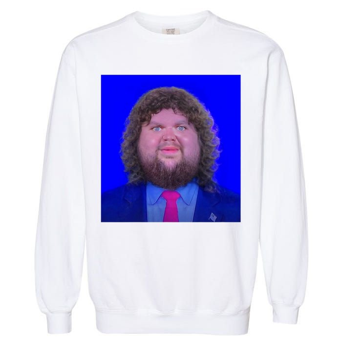 JD Vance Face Meme Garment-Dyed Sweatshirt