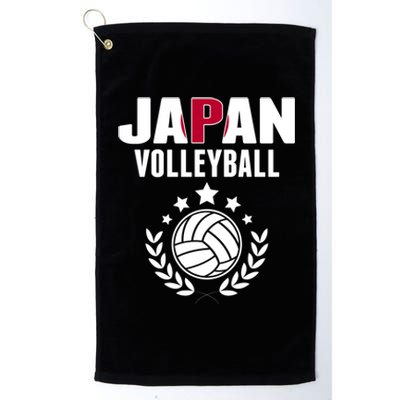 Japan Volleyball Fans Jersey Cute Gift Japanese Flag Sport Lovers Gift Platinum Collection Golf Towel