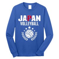 Japan Volleyball Fans Jersey Cute Gift Japanese Flag Sport Lovers Gift Long Sleeve Shirt