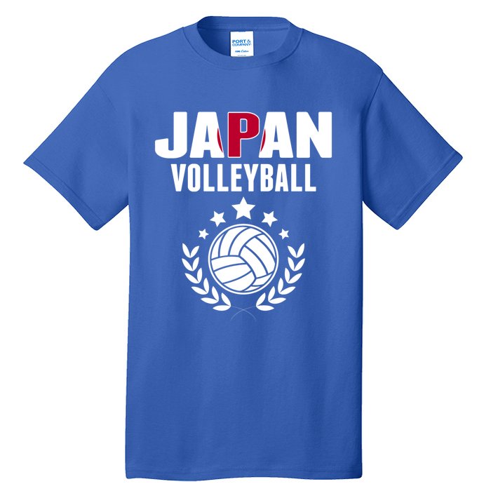 Japan Volleyball Fans Jersey Cute Gift Japanese Flag Sport Lovers Gift Tall T-Shirt