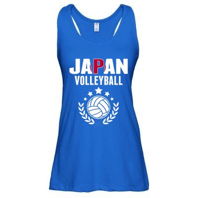 Japan Volleyball Fans Jersey Cute Gift Japanese Flag Sport Lovers Gift Ladies Essential Flowy Tank