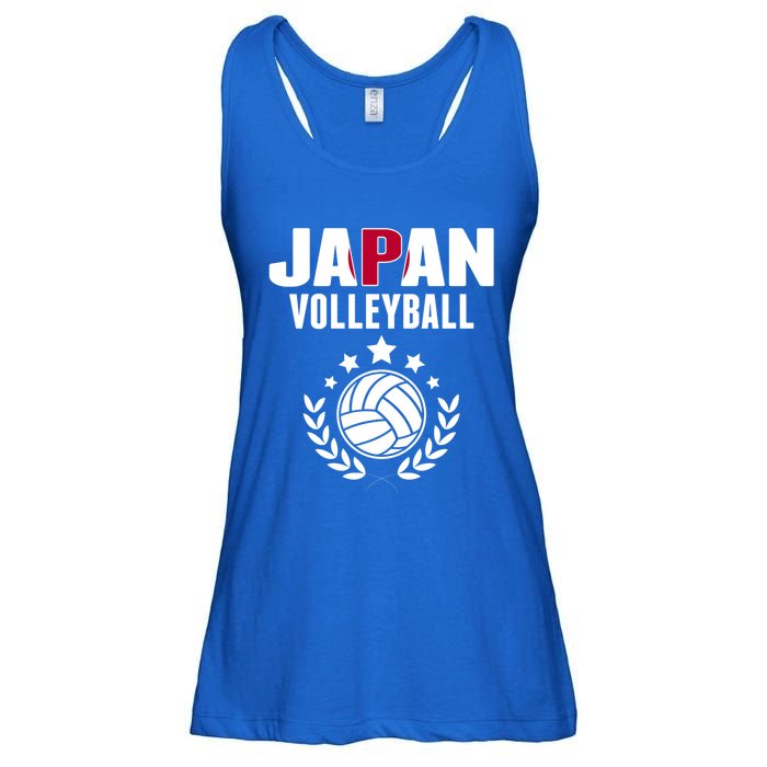 Japan Volleyball Fans Jersey Cute Gift Japanese Flag Sport Lovers Gift Ladies Essential Flowy Tank