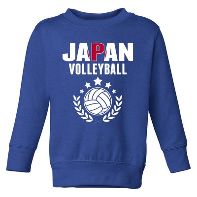 Japan Volleyball Fans Jersey Cute Gift Japanese Flag Sport Lovers Gift Toddler Sweatshirt