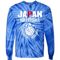 Japan Volleyball Fans Jersey Cute Gift Japanese Flag Sport Lovers Gift Tie-Dye Long Sleeve Shirt