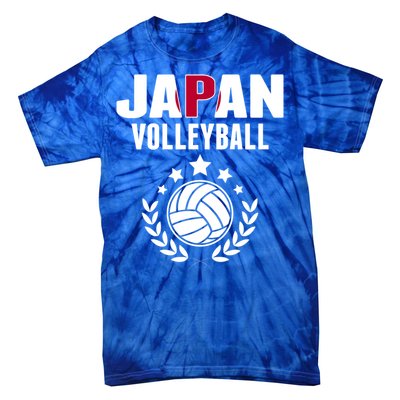 Japan Volleyball Fans Jersey Cute Gift Japanese Flag Sport Lovers Gift Tie-Dye T-Shirt