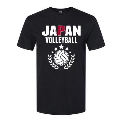 Japan Volleyball Fans Jersey Cute Gift Japanese Flag Sport Lovers Gift Softstyle CVC T-Shirt