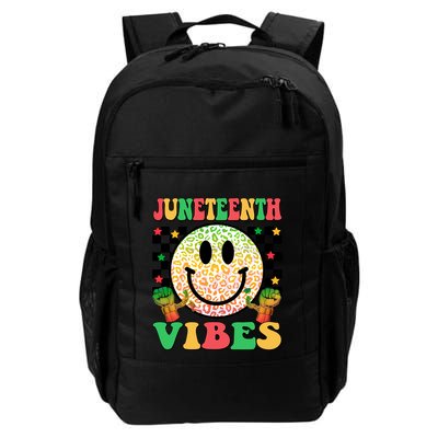 Junenth Vibes Freedom Day 1865 Black History Month Groovy Gift Backpack