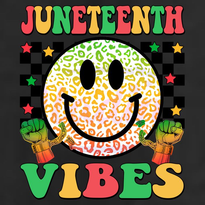 Junenth Vibes Freedom Day 1865 Black History Month Groovy Gift 25L Jumbo Tote