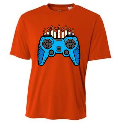 Jewish Video Game Gamer Hanukkah Chanukah  Cooling Performance Crew T-Shirt