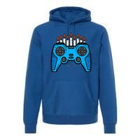 Jewish Video Game Gamer Hanukkah Chanukah  Premium Hoodie