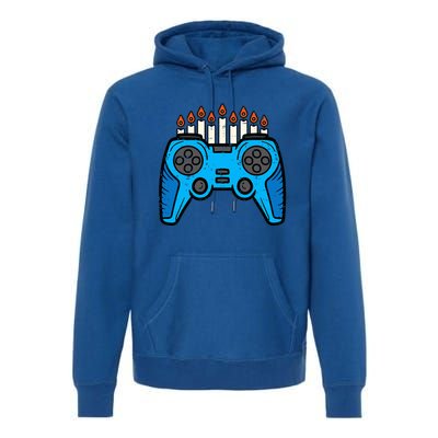 Jewish Video Game Gamer Hanukkah Chanukah  Premium Hoodie