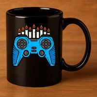 Jewish Video Game Gamer Hanukkah Chanukah     11oz C Handle Ceramic Mug