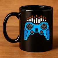 Jewish Video Game Gamer Hanukkah Chanukah     11oz C Handle Ceramic Mug