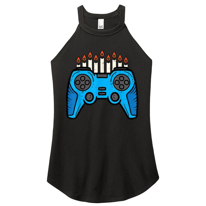 Jewish Video Game Gamer Hanukkah Chanukah     Women's Perfect Tri Rocker Tank