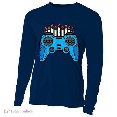 Jewish Video Game Gamer Hanukkah Chanukah     Cooling Performance Long Sleeve Crew
