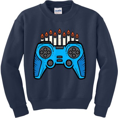 Jewish Video Game Gamer Hanukkah Chanukah     Kids Sweatshirt