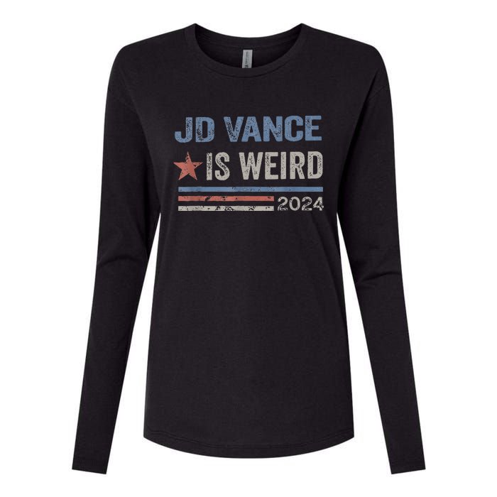 Jd Vance Is Weird 2024 Womens Cotton Relaxed Long Sleeve T-Shirt