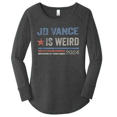 Jd Vance Is Weird 2024 Women's Perfect Tri Tunic Long Sleeve Shirt