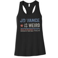 Jd Vance Is Weird 2024 Women's Racerback Tank