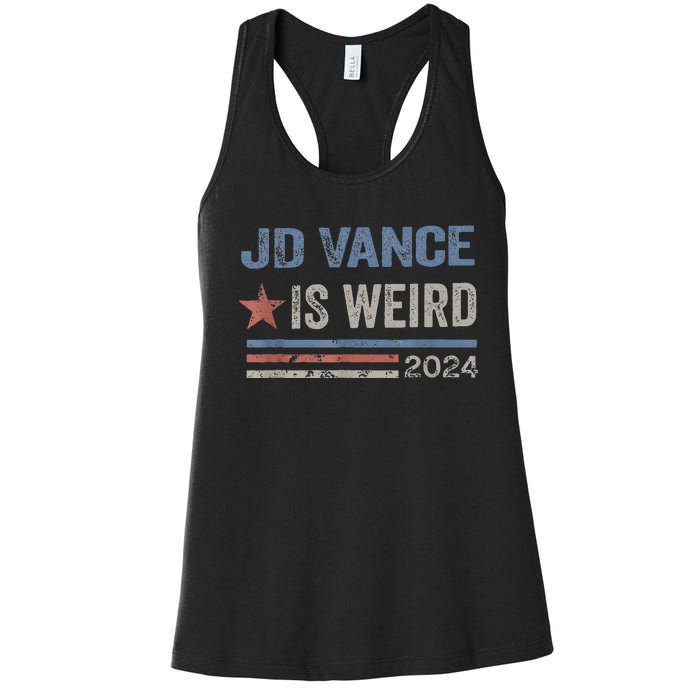 Jd Vance Is Weird 2024 Women's Racerback Tank