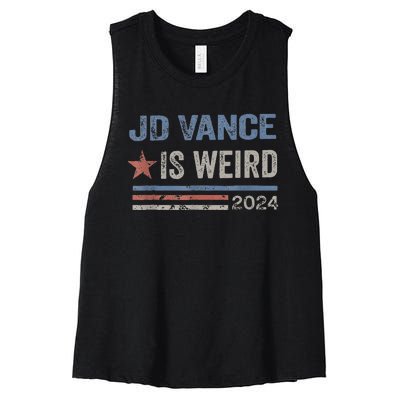 Jd Vance Is Weird 2024 Women's Racerback Cropped Tank