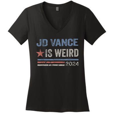 Jd Vance Is Weird 2024 Women's V-Neck T-Shirt