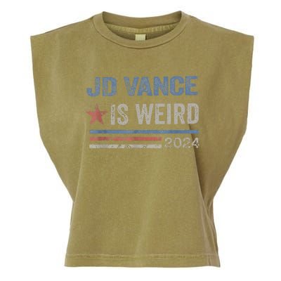 Jd Vance Is Weird 2024 Garment-Dyed Women's Muscle Tee