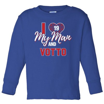 Joey Votto I Love My Gameday Great Gift Toddler Long Sleeve Shirt