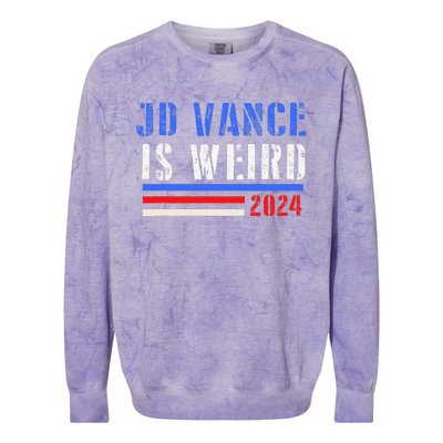 Jd Vance Is Weird 2024 Colorblast Crewneck Sweatshirt