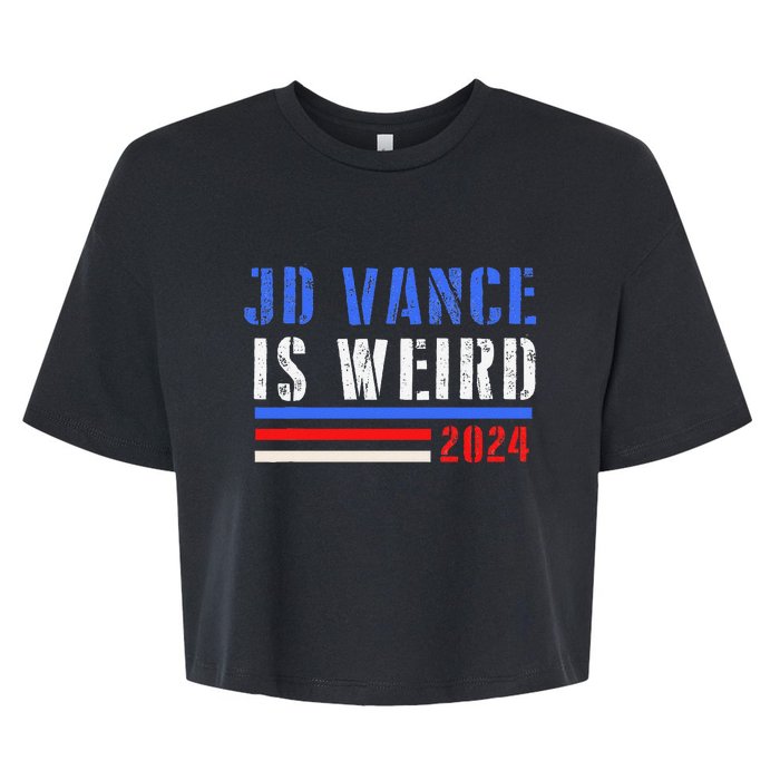 Jd Vance Is Weird 2024 Bella+Canvas Jersey Crop Tee