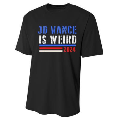 Jd Vance Is Weird 2024 Performance Sprint T-Shirt