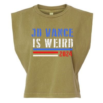 Jd Vance Is Weird 2024 Garment-Dyed Women's Muscle Tee