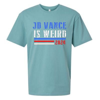 Jd Vance Is Weird 2024 Sueded Cloud Jersey T-Shirt