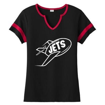 Jets Vintage Jet Ball Ladies Halftime Notch Neck Tee